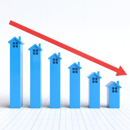 В ноябре количество сделок купли-продажи жилой недвижимости сократилось на 3,8%