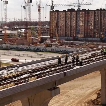 На линии LRT в Астане завершена четверть путевых работ