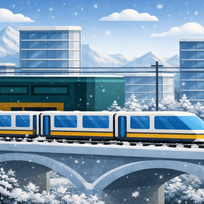 Новый городской центр Алматы, вокзал и парк вокруг Сакских курганов