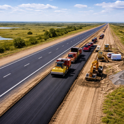 В Актюбинской области реконструируют 141 км трассы «Центр – Запад»