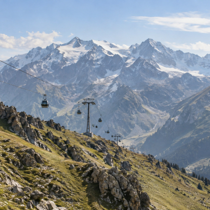 Новая канатная дорога появится в горах Алматы
