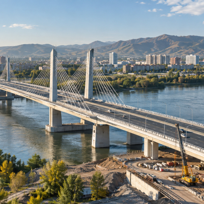 Новый мост через Иртыш свяжет районы Усть-Каменогорска
