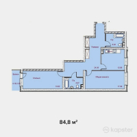 ЖК Sun City — 2-ком 84.8 м² (от 30,528,000 тг)