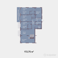 ЖК Династия — 4-ком 172.8 м² (от 129,562,500 тг)
