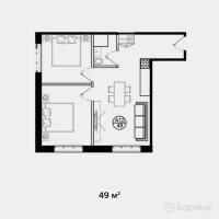 ЖК Damac House — 2-ком 49 м² (от 31,850,000 тг)