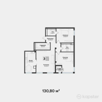 ЖК Silver Hills — 3-ком 130.8 м² (от 78,480,000 тг)