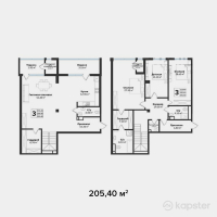 ЖК Silver Hills — 4-ком 205.4 м² (от 123,240,000 тг)