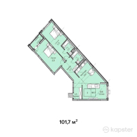 ЖК Q-Way — 3-ком 101.7 м² (от 28,476,000 тг)