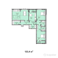 ЖК Q-Way — 3-ком 133.4 м² (от 37,352,000 тг)