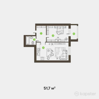 ЖК Classic — 1-ком 51,7 м² (null)