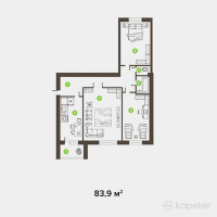 ЖК Classic — 3-ком 83,9 м² (null)