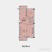 ЖК Семья — 3-ком 101.8 м² (от 30,534,000 тг)