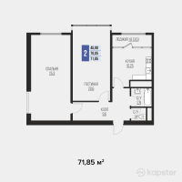 ЖК Exclusive Life — 2-ком 71,5 м² (null)