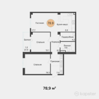 ЖК Novella — 3-ком 78,9 м² (null)
