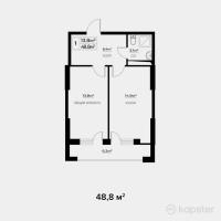 ЖК Galileo Terrace — 1-ком 48,8 м² (null)