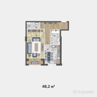 ЖК Дом на Гагарина — 1-ком 48,2 м² (null)