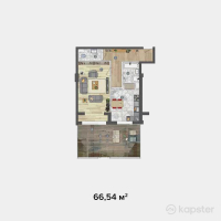 ЖК Дом на Гагарина — 1-ком 66,5 м² (null)