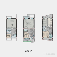 Таунхаус Garden Villa — 5-ком 239 м² (от 146,985,000 тг)