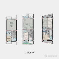 Таунхаус Garden Villa — 5-ком 276.3 м² (от 169,924,500 тг)