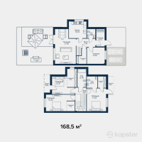 КГ Nova Park — 5-ком 168.5 м² (от 82,569,900 тг)