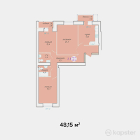 ЖК Adam Armany — 3-ком 88.4 м² (от 31,824,000 тг)