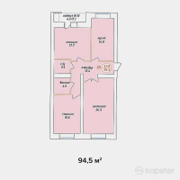 ЖК Adam Armany — 3-ком 94.5 м² (от 34,020,000 тг)