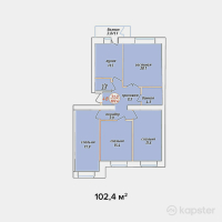 ЖК Adam Armany — 4-ком 102.4 м² (от 36,864,100 тг)