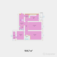 ЖК Adam Armany — 3-ком 104.7 м² (от 37,692,000 тг)