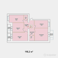 ЖК Adam Armany — 4-ком 118.2 м² (от 42,552,000 тг)