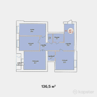 ЖК Adam Armany — 3-ком 136.5 м² (от 49,140,000 тг)