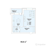 ЖК Barys City — 1-ком 48,8 м² (null)