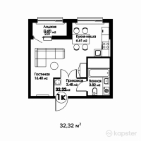 ЖК Florence — 1-ком 32,3 м² (null)