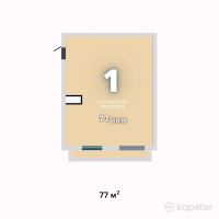 ЖК Салем — 1-ком 77 м² (null)