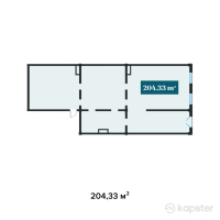 ЖК Центральный на Тулебаева — 4-ком 204.3 м² (от 352,469,250 тг)