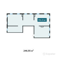 ЖК Центральный на Тулебаева — 4-ком 246.6 м² (от 425,298,750 тг)