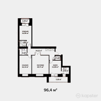 ЖК Manhattan — 3-ком 96.4 м² (от 26,028,000 тг)