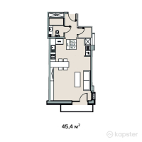 ЖК Ақниет — 1-ком 1 м² (null)