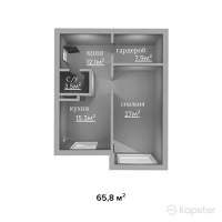 КГ Таунхаусы 4А — 1-ком 65,8 м² (null)