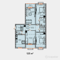 ЖК Aruzhana — 4-ком 125 м² (null)
