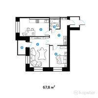 ЖК Imperia — 1-ком 67,8 м² (null)