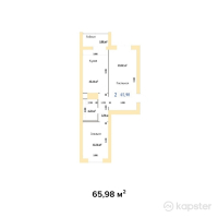 ЖК Альфа Бета — 2-ком 66 м² (null)