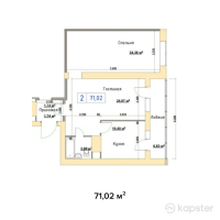 ЖК Альфа Бета — 2-ком 71 м² (null)