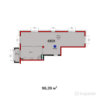 ЖК Ақ шаңырақ — 1-ком 96,4 м² (null)