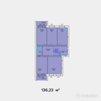 ЖК TOMIRIS — 4-ком 136.2 м² (от 32,695,200 тг)