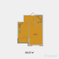 ЖК Ozhet Plus — 1-ком 33.3 м² (от 15,969,600 тг)