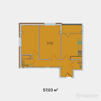 ЖК Ozhet Plus — 2-ком 57 м² (от 27,374,400 тг)