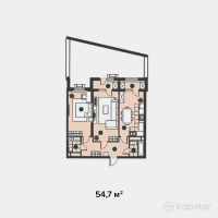 ЖК Tulip Residence — 2-ком 76.2 м² (от 24,396,900 тг)