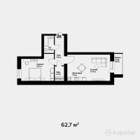 ЖК Dublin — 2-ком 62,7 м² (null)