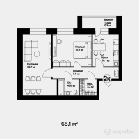 ЖК Dublin — 2-ком 65,1 м² (null)