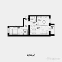 ЖК Dublin — 2-ком 67,8 м² (null)